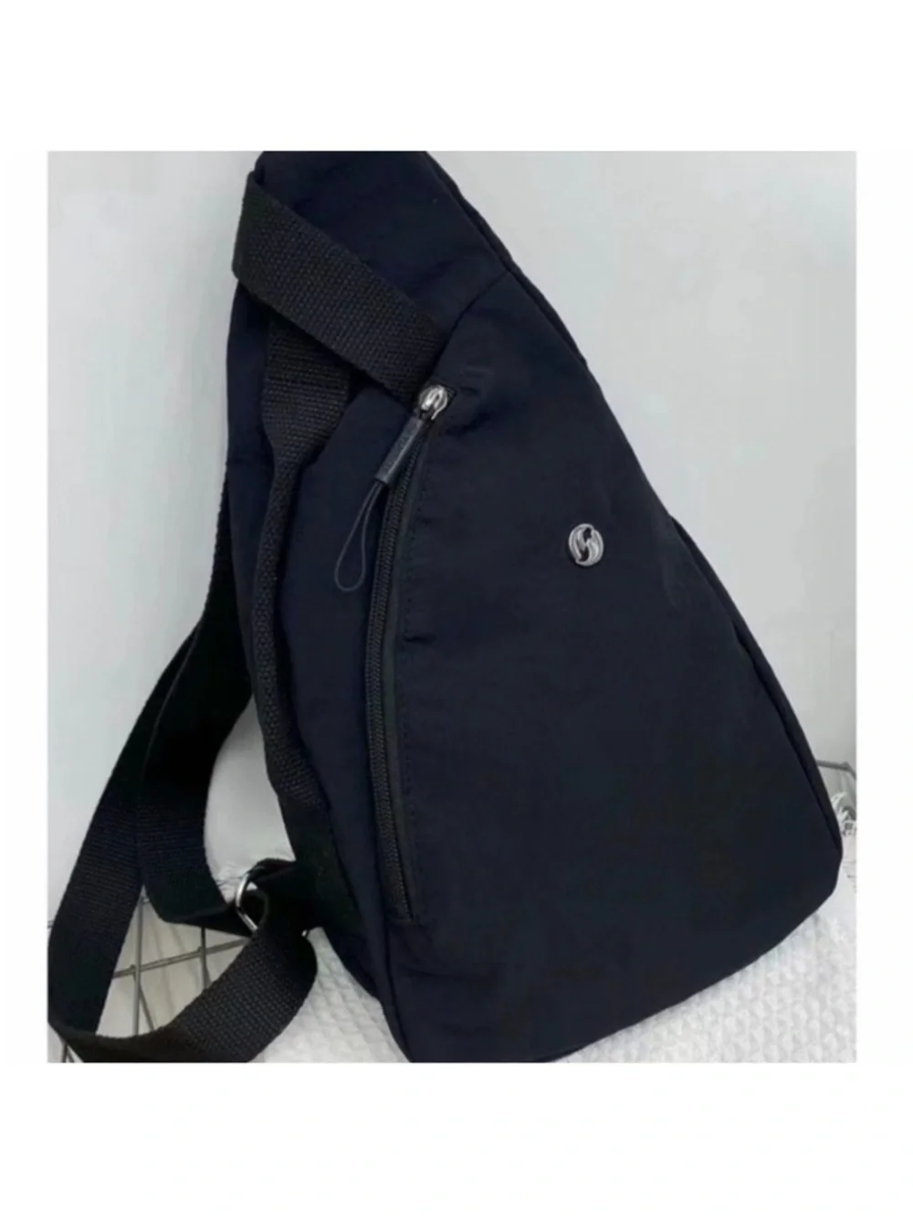 Zenana Outfitters Black Sling Backpack - Casual Crossbody